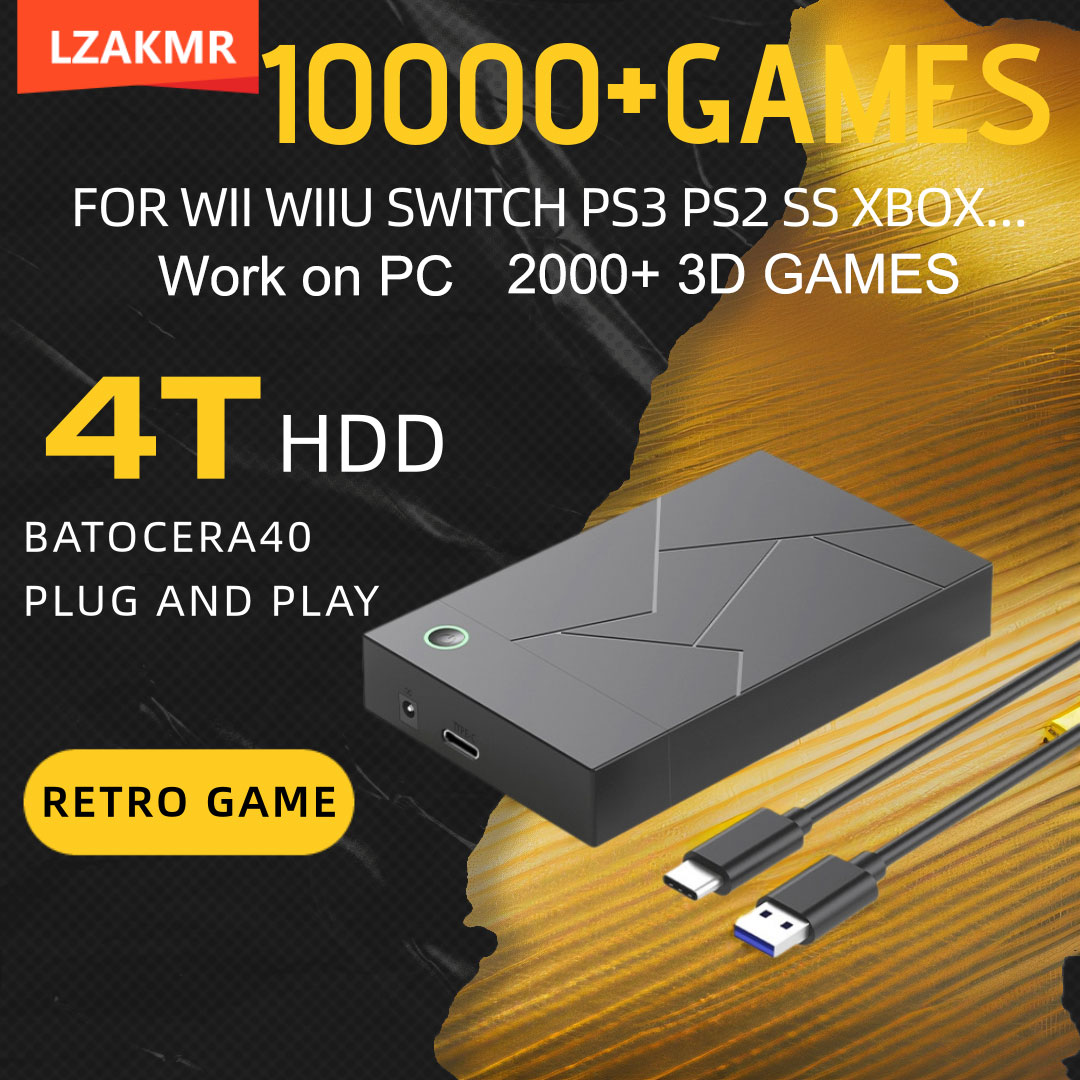 Retro Gaming Hdd - Retro Gaming GameForge 4TB Batocera 40