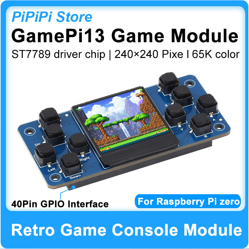 Retro Gaming With Raspberry Pi - GamePi13 Retro Game Console Module 1.3inch