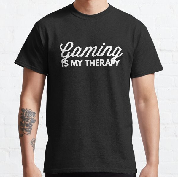 Retro Gaming Gift Ideas - Gaming is my therapy Funny Retro
