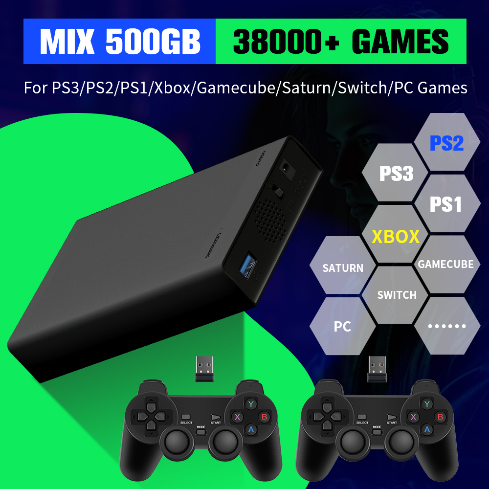 Retro Gaming Hdd - 500G Game Hard Drive With 38000+Games