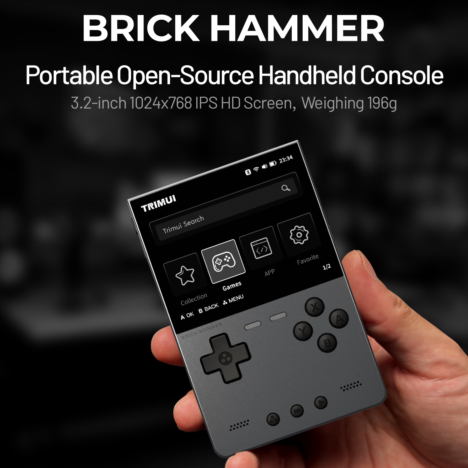 Retro Gaming Anbernic - TRIMUI BRICK HAMMER Retro Handheld Game