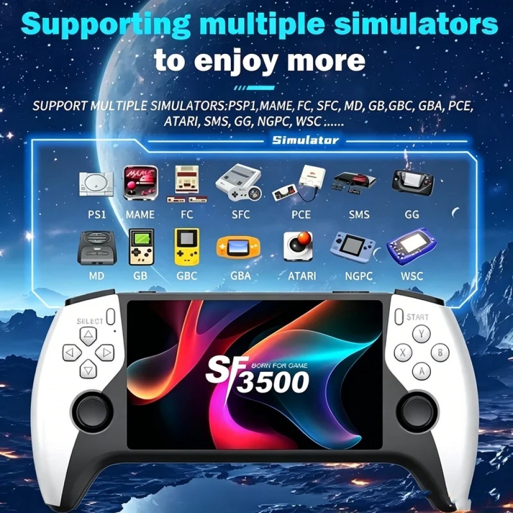 Retro Gaming Gifts - SF3500 5 inch Handheld Game Console