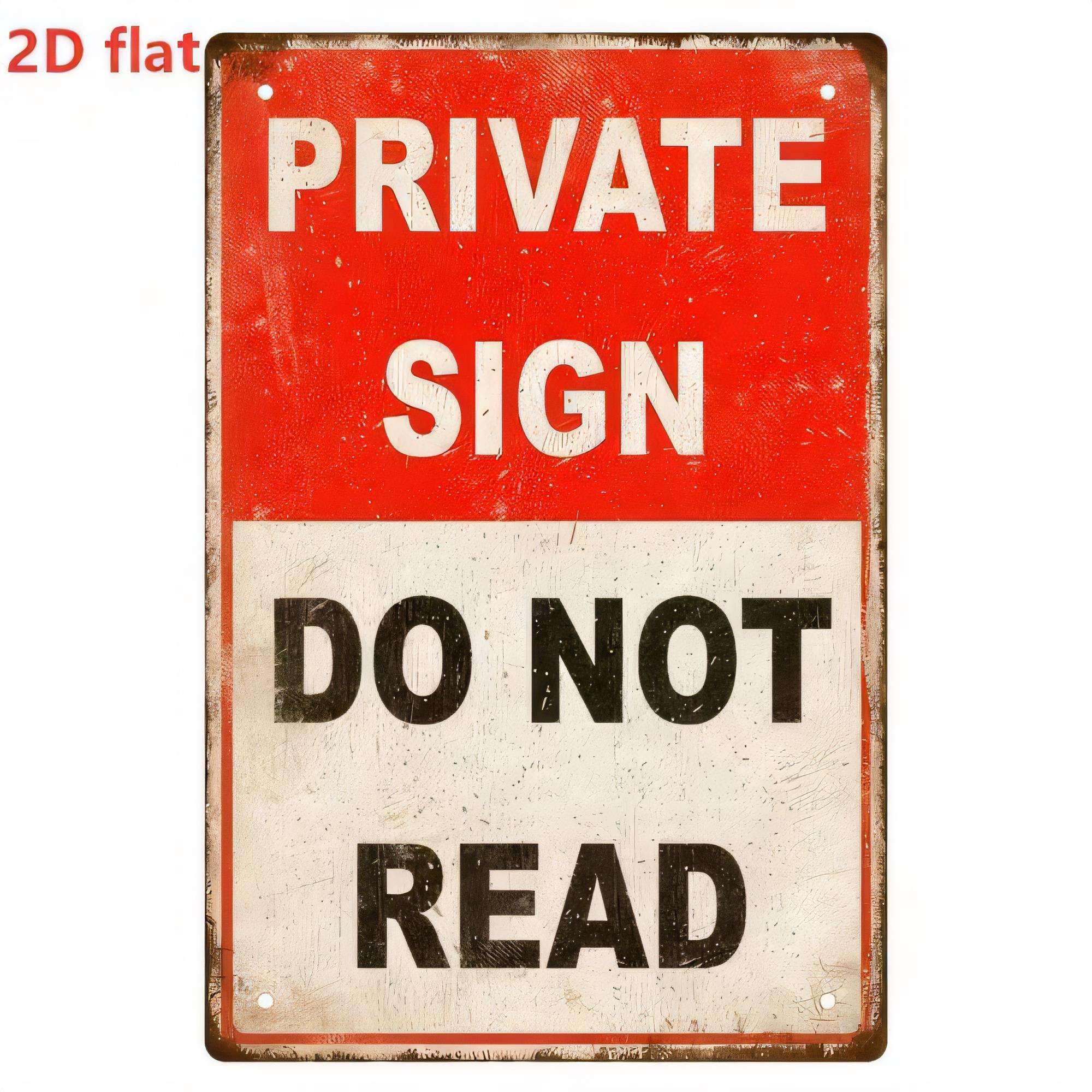 Tin Sign Private Sign Do Not R - Retro Gaming Pictures review and price
