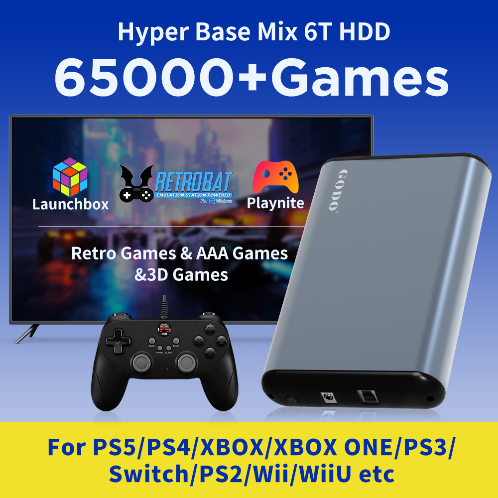 JMachen 6TB Portable Gaming HD - Retro Gaming Hdd review and price