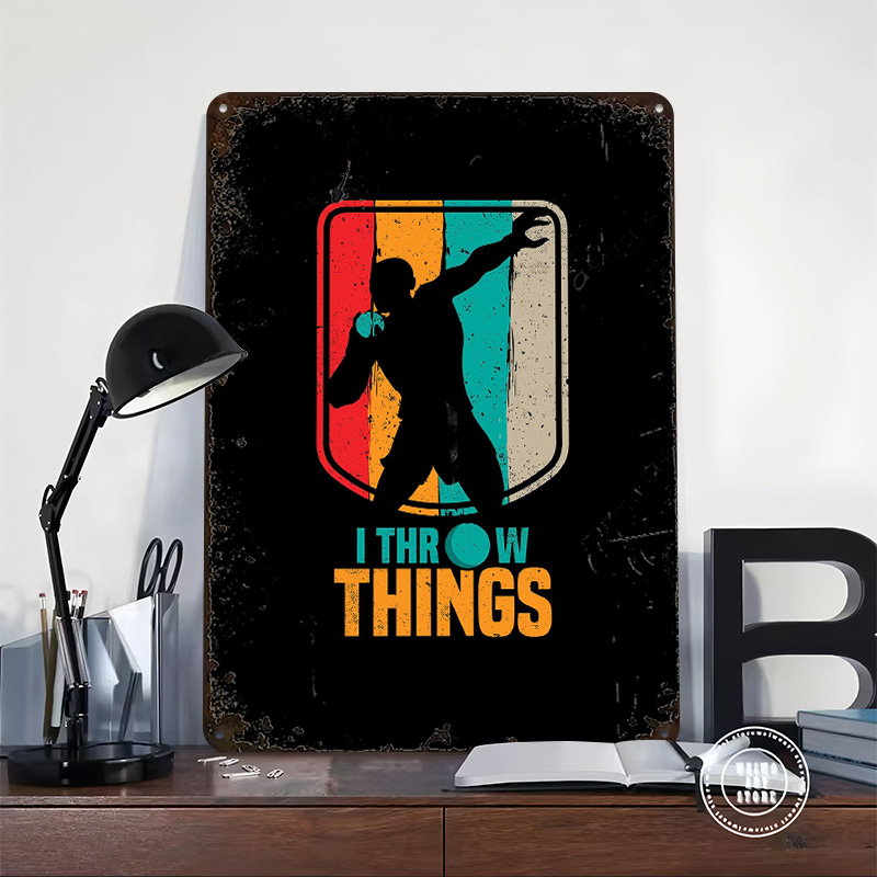 Funny Shot Put Gift Idea Tin P - Retro Gaming Gift Ideas review and price
