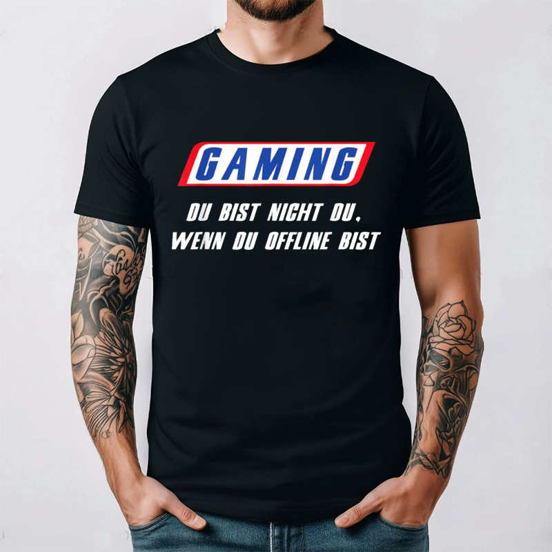 Funny German T Shirt Gaming Du - Retro Gaming Gift Ideas review and price