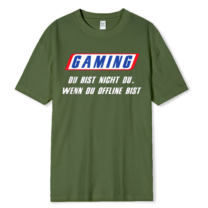 Funny German T Shirt Gaming Du - Retro Gaming Gift Ideas review and price