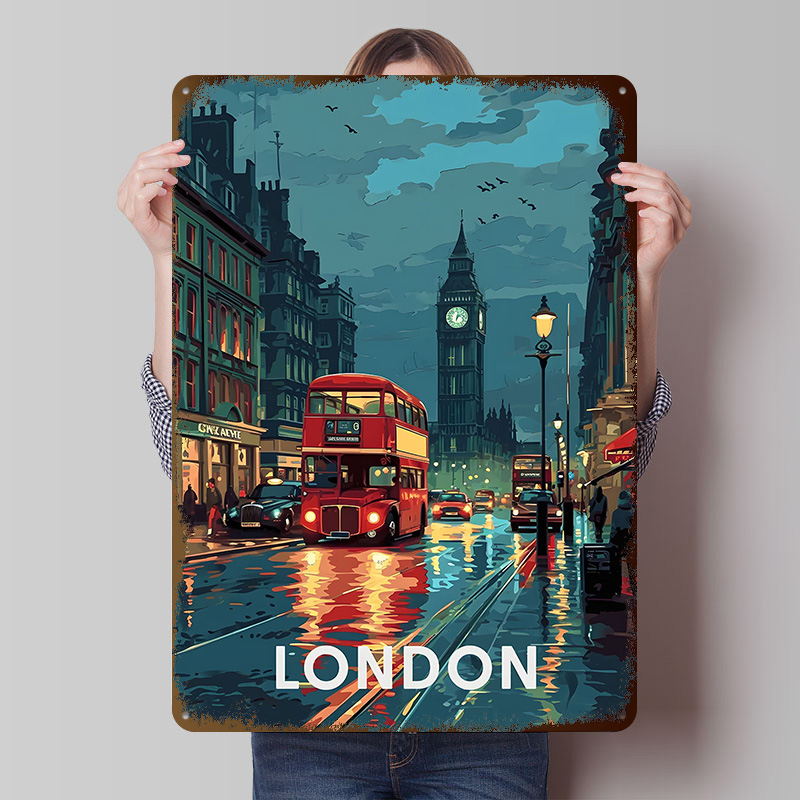 London Big Ben Tinplate Poster - Retro Gaming In London review and price