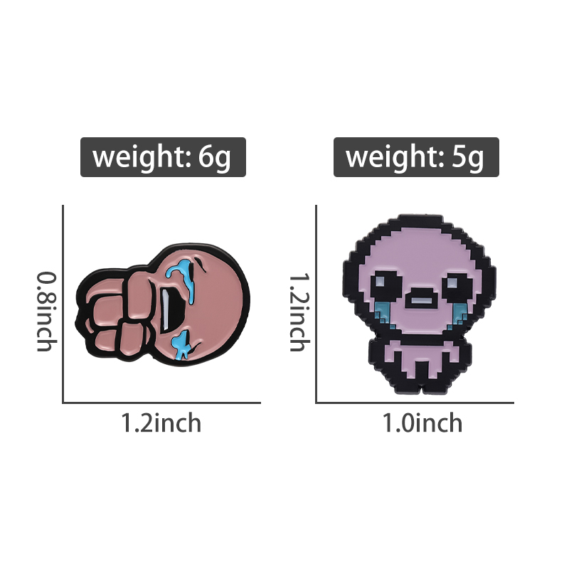 The Binding of Isaac Cry Brooc - Retro Gaming Gifts review and price