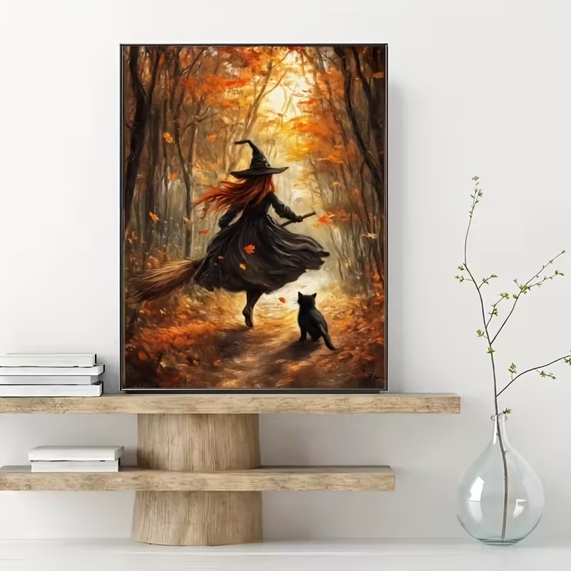 Retro Alloween Autumn Witch On - Retro Gaming Pictures review and price