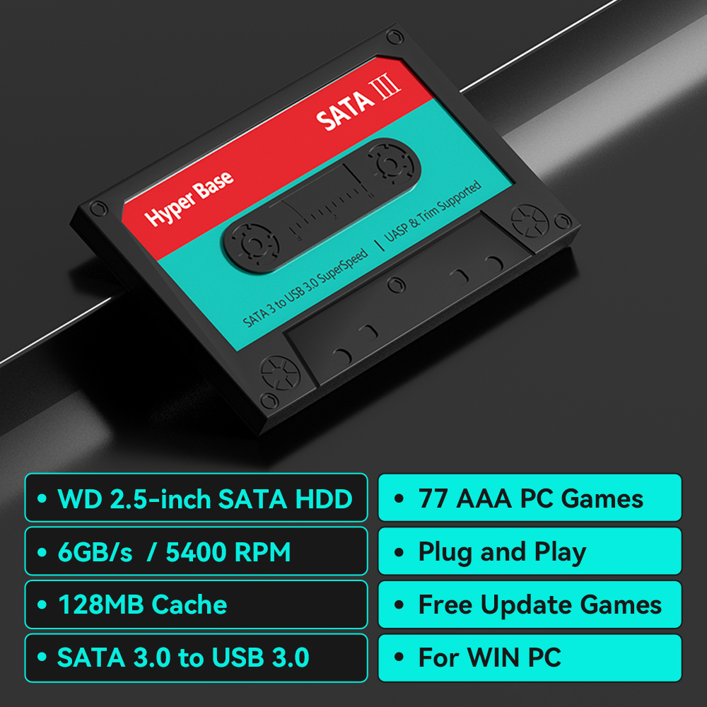 2TB Game Hard Drive With 77 PC - Retro Gaming Hdd review and price